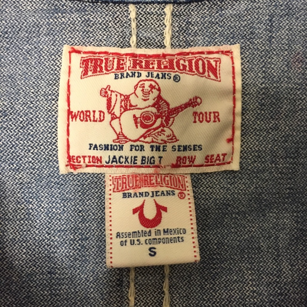 True Religion Jackie T Jean Jacket. Size small - Picture 3 of 5